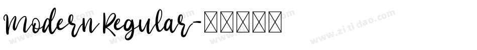 Modern Regular字体转换
